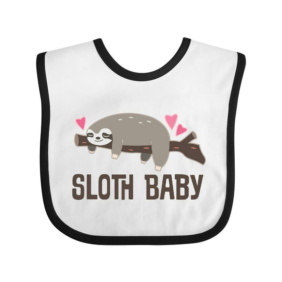 Inktastic Sloth Baby Boys or Girls Baby Bib