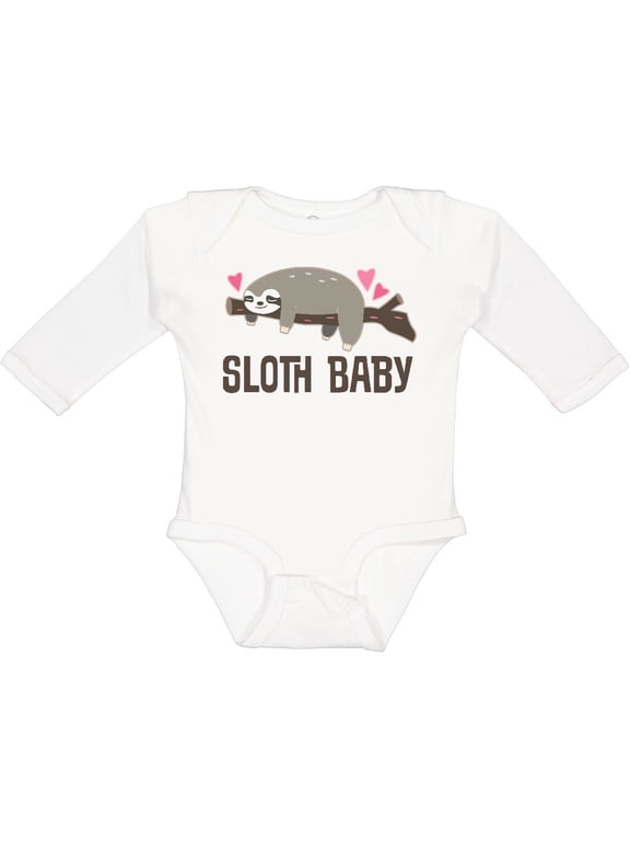 Sloth Baby Boys or Girls Long Sleeve Baby Bodysuit
