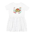 thumbnail image 1 of Inktastic Sloth Cute Girls Flowered Girls Toddler Dress, 1 of 5