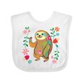 thumbnail image 1 of Inktastic Sloth Cute for Girls Girls Baby Bib, 1 of 4