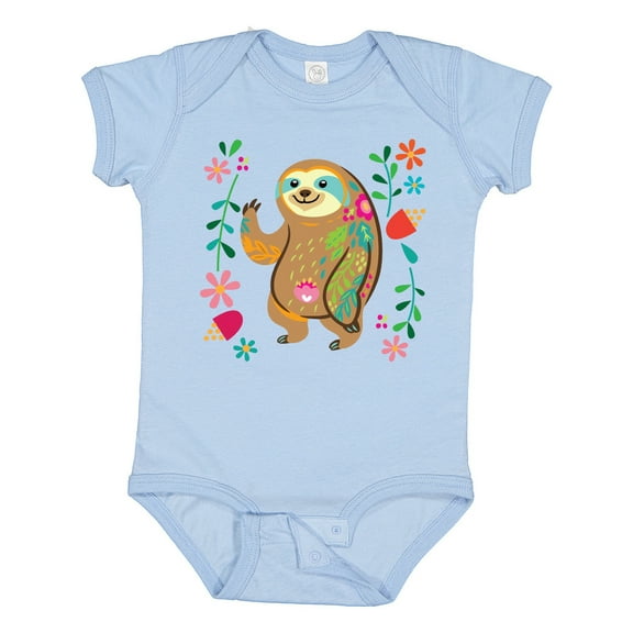 Inktastic Sloth Cute for Girls Girls Baby Bodysuit