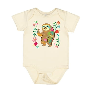 Inktastic Sloth Cute for Girls Girls Baby Bodysuit