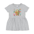 thumbnail image 1 of Inktastic Sloth Cute for Girls Girls Baby Dress, 1 of 5