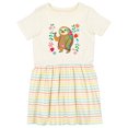 thumbnail image 1 of Inktastic Sloth Cute for Girls Girls Toddler Dress, 1 of 5