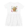 thumbnail image 1 of Inktastic Sloth Cute for Girls Girls Toddler Dress, 1 of 5