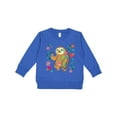 thumbnail image 1 of Inktastic Sloth Cute for Girls Toddler Sweatshirt, 1 of 4