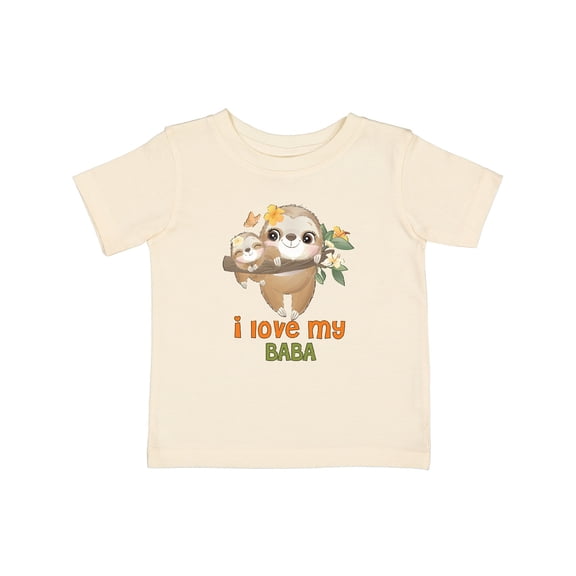 Inktastic Sloth I Love My Baba Boys or Girls Baby T-Shirt