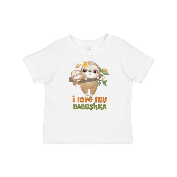 Inktastic Sloth I Love My Babushka Boys or Girls Baby T-Shirt