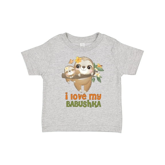 Inktastic Sloth I Love My Babushka Boys or Girls Toddler T-Shirt