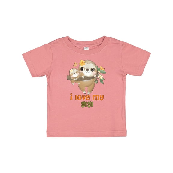 Inktastic Sloth I Love My Gigi Boys or Girls Baby T-Shirt