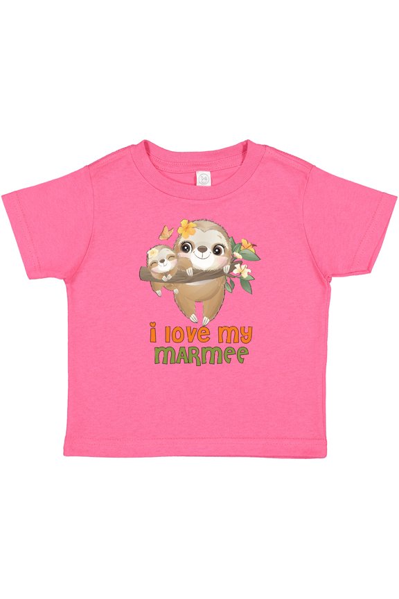 Sloth I Love My Marmee Boys or Girls Baby T-Shirt