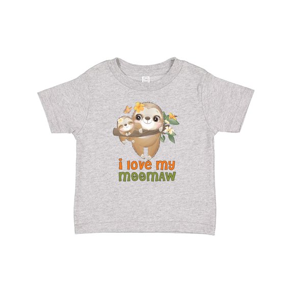 Inktastic Sloth I Love My Meemaw Boys or Girls Baby T-Shirt