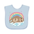 thumbnail image 1 of Inktastic Sloth Lover Cute Animal Girls Baby Bib, 1 of 4