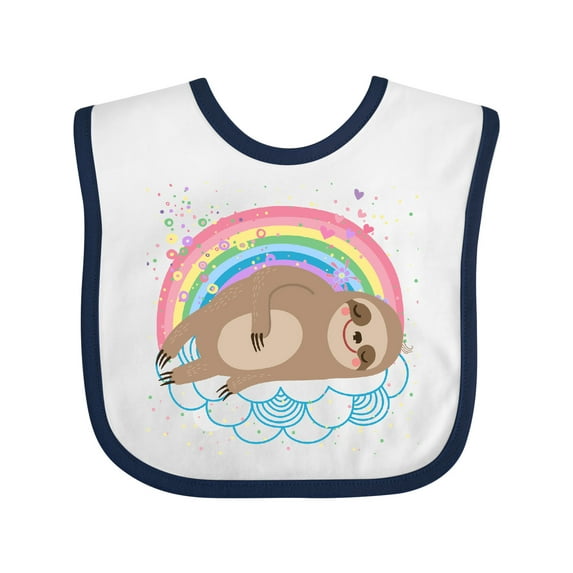 Inktastic Sloth Lover Cute Animal Girls Baby Bib