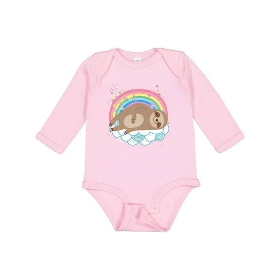 Inktastic Sloth Lover Cute Animal Girls Long Sleeve Baby Bodysuit