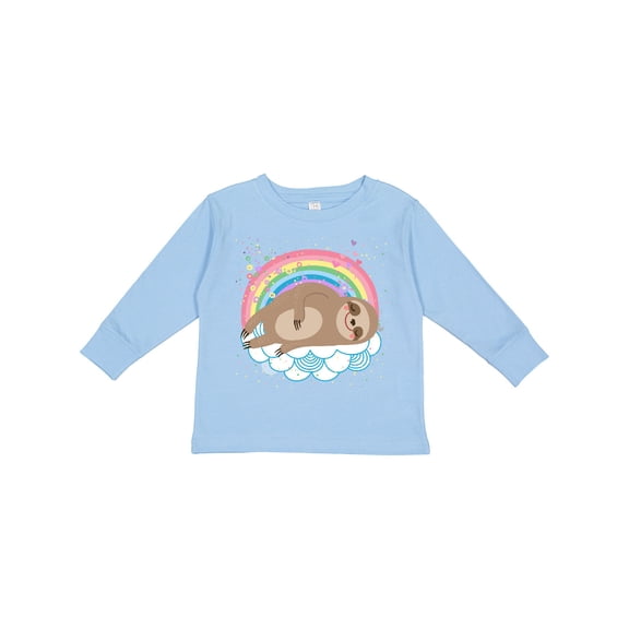 Inktastic Sloth Lover Cute Animal Girls Long Sleeve Toddler T-Shirt