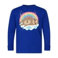thumbnail image 1 of Inktastic Sloth Lover Cute Animal Long Sleeve Youth T-Shirt, 1 of 5