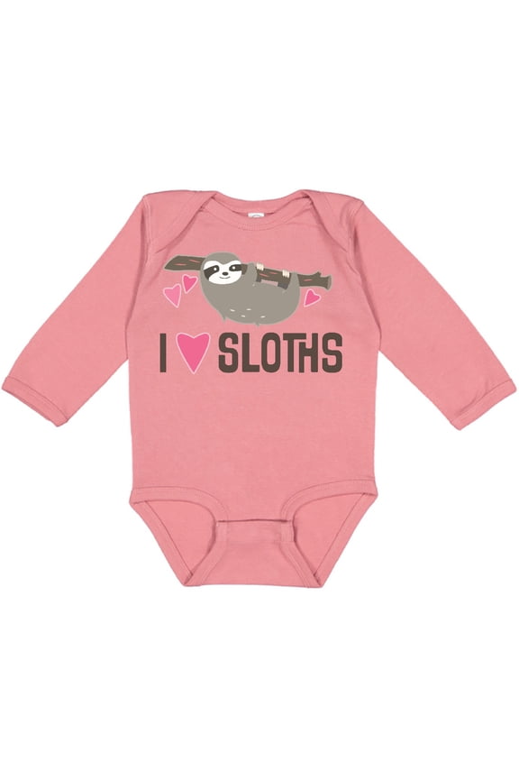 Sloth Lover Rain Forest Girls Long Sleeve Baby Bodysuit