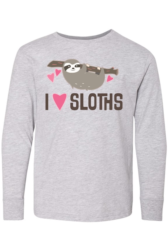 Sloth Lover Rain Forest Long Sleeve Youth T-Shirt