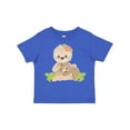 thumbnail image 1 of Inktastic Sloth Mom with Baby Sloth and Flowers Boys or Girls Toddler T-Shirt, 1 of 5