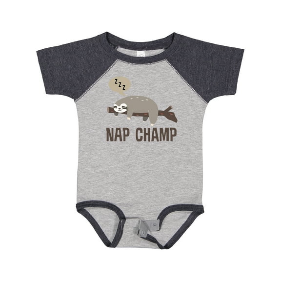 Inktastic Sloth Nap Champ New Baby Boys or Girls Baby Bodysuit