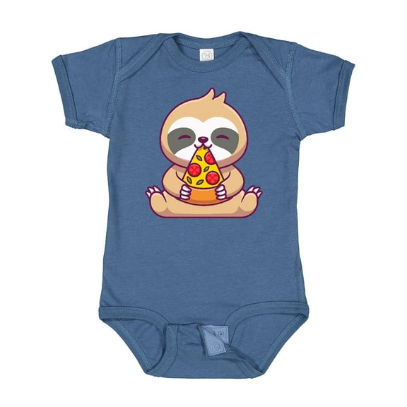 Inktastic Sloth Pizza Boys or Girls Baby Bodysuit