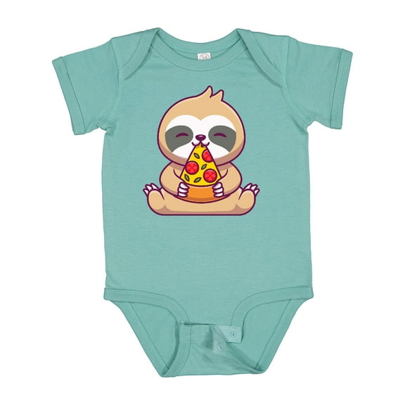 Inktastic Sloth Pizza Boys or Girls Baby Bodysuit