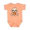 thumbnail image 1 of Inktastic Sloth Pizza Boys or Girls Baby Bodysuit, 1 of 5