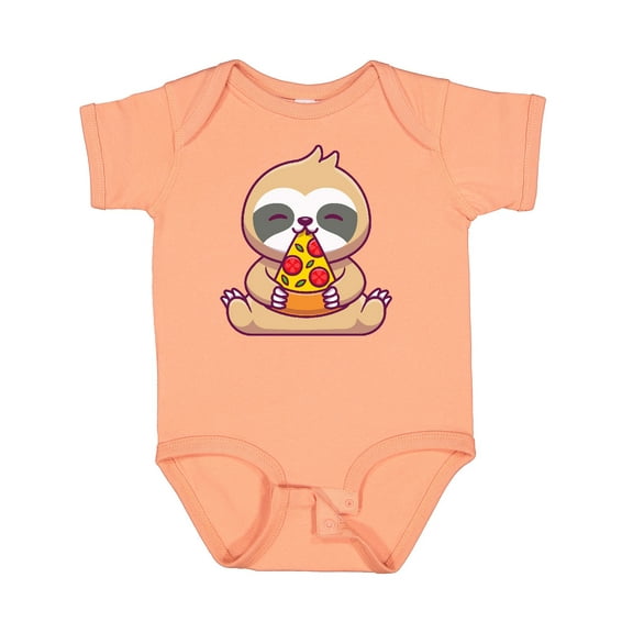 Inktastic Sloth Pizza Boys or Girls Baby Bodysuit