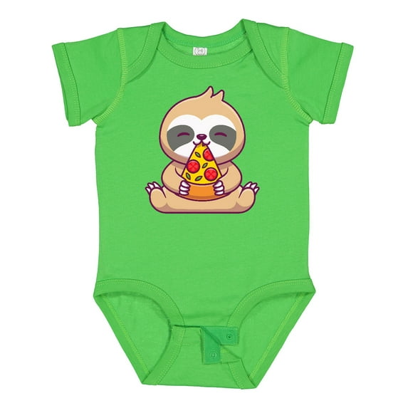 Inktastic Sloth Pizza Boys or Girls Baby Bodysuit