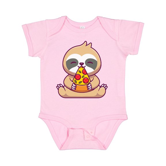 Inktastic Sloth Pizza Boys or Girls Baby Bodysuit