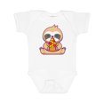 thumbnail image 1 of Inktastic Sloth Pizza Boys or Girls Baby Bodysuit, 1 of 5