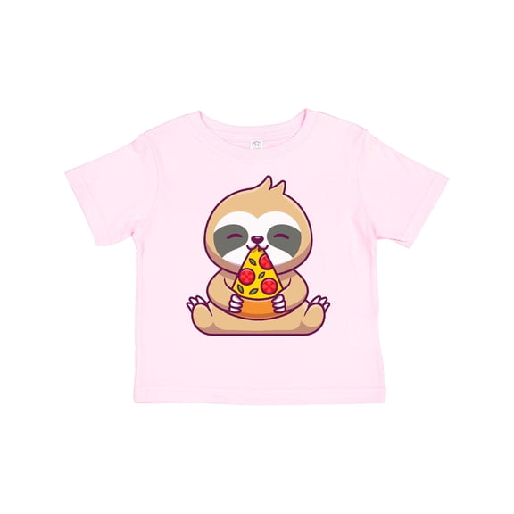Inktastic Sloth Pizza Boys or Girls Toddler T-Shirt