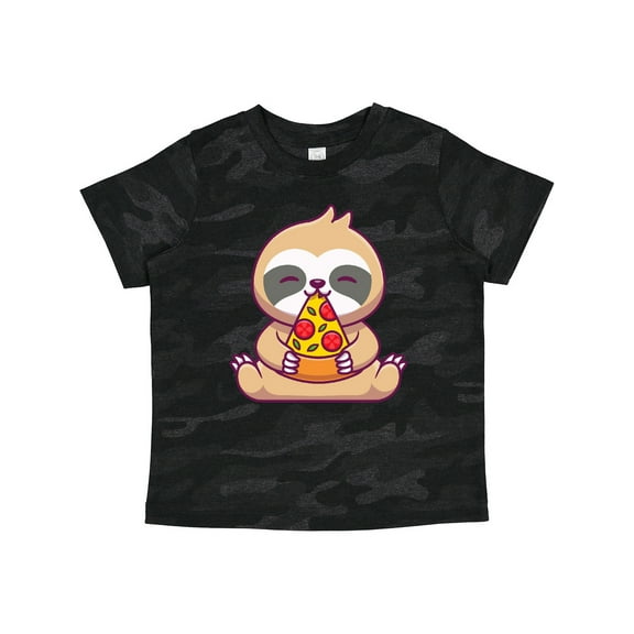 Inktastic Sloth Pizza Boys or Girls Toddler T-Shirt