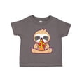thumbnail image 1 of Inktastic Sloth Pizza Boys or Girls Toddler T-Shirt, 1 of 5