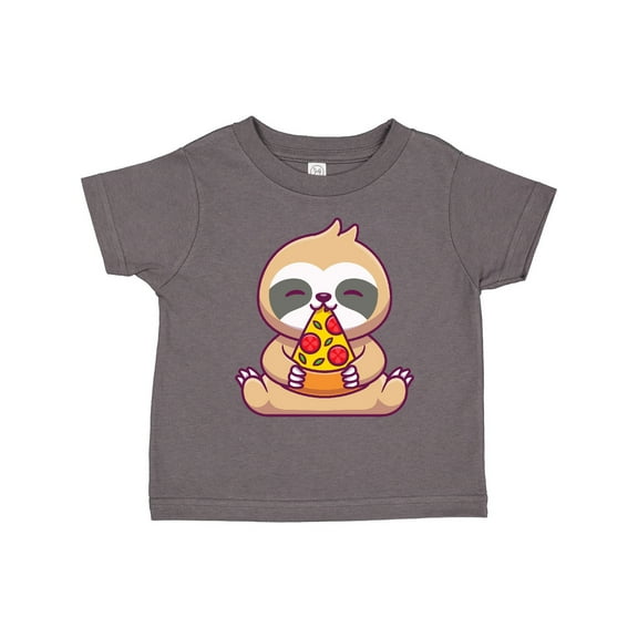 Inktastic Sloth Pizza Boys or Girls Toddler T-Shirt