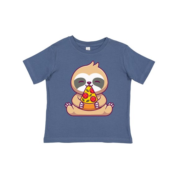 Inktastic Sloth Pizza Boys or Girls Toddler T-Shirt