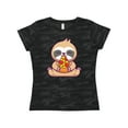 thumbnail image 1 of Inktastic Sloth Pizza Women's T-Shirt, 1 of 5