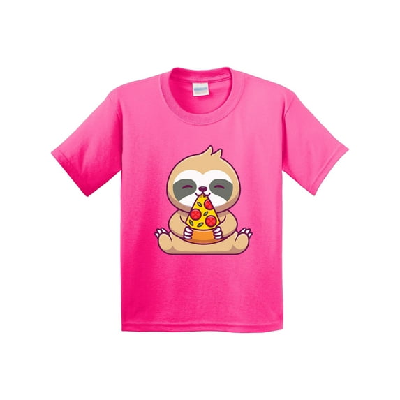 Inktastic Sloth Pizza Youth T-Shirt
