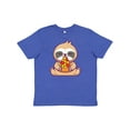thumbnail image 1 of Inktastic Sloth Pizza Youth T-Shirt, 1 of 5