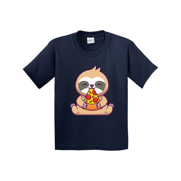 Inktastic Sloth Pizza Youth T-Shirt