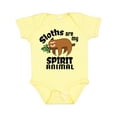 thumbnail image 1 of Inktastic Sloths Are My Spirit Animal with Cute Sloth Illustration Boys or Girls Baby Bodysuit, 1 of 5