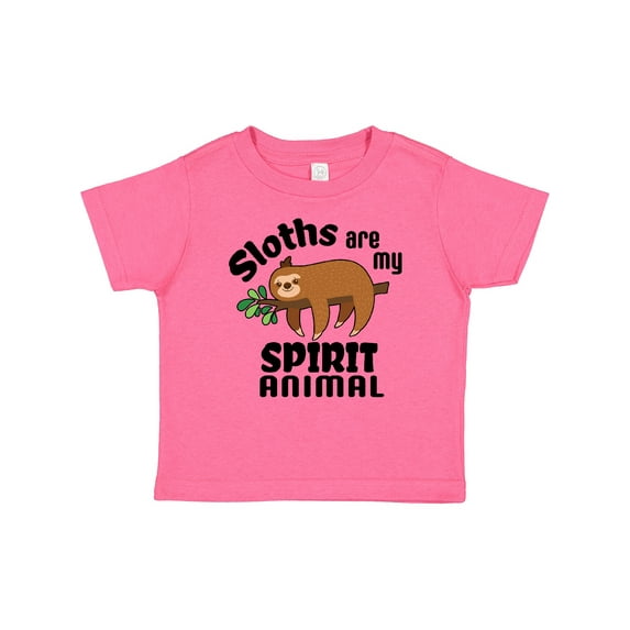 Inktastic Sloths Are My Spirit Animal with Cute Sloth Illustration Boys or Girls Baby T-Shirt