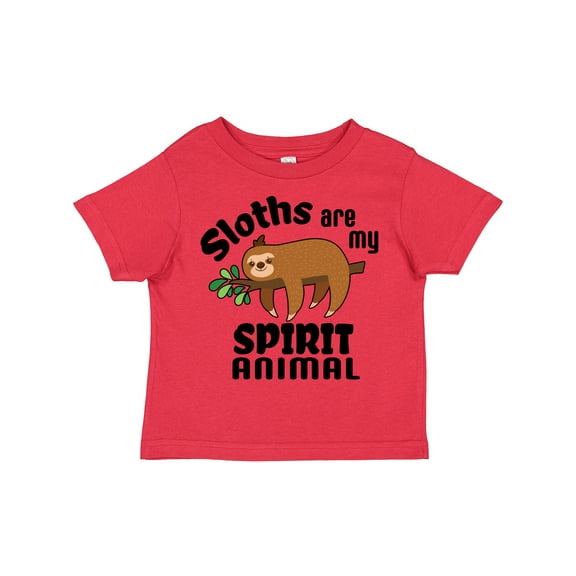 Inktastic Sloths Are My Spirit Animal with Cute Sloth Illustration Boys or Girls Toddler T-Shirt