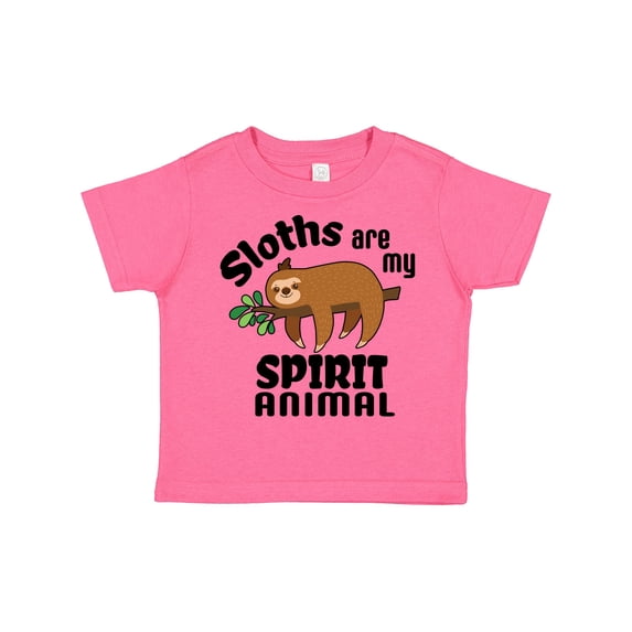 Inktastic Sloths Are My Spirit Animal with Cute Sloth Illustration Boys or Girls Toddler T-Shirt