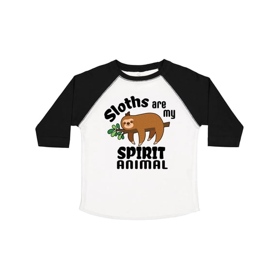 Inktastic Sloths Are My Spirit Animal with Cute Sloth Illustration Boys or Girls Toddler T-Shirt