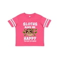 thumbnail image 1 of Inktastic Sloths Make Me Happy You Not So Much Boys or Girls Toddler T-Shirt, 1 of 5