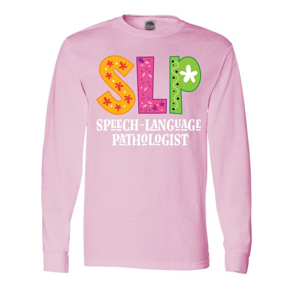 Inktastic Slp Speech Language Pathologist Long Sleeve T-Shirt