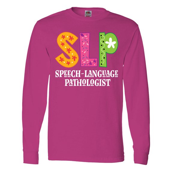 Inktastic Slp Speech Language Pathologist Long Sleeve T-Shirt