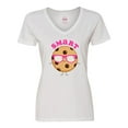 thumbnail image 1 of Inktastic Smart Cookie Women's V-Neck T-Shirt, 1 of 5